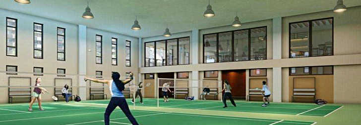 Badminton court clearance lighting design